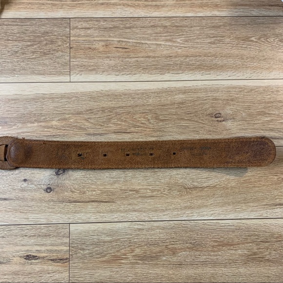 Braided Circles Leather Belt Green Brown Black - Picture 7 of 7